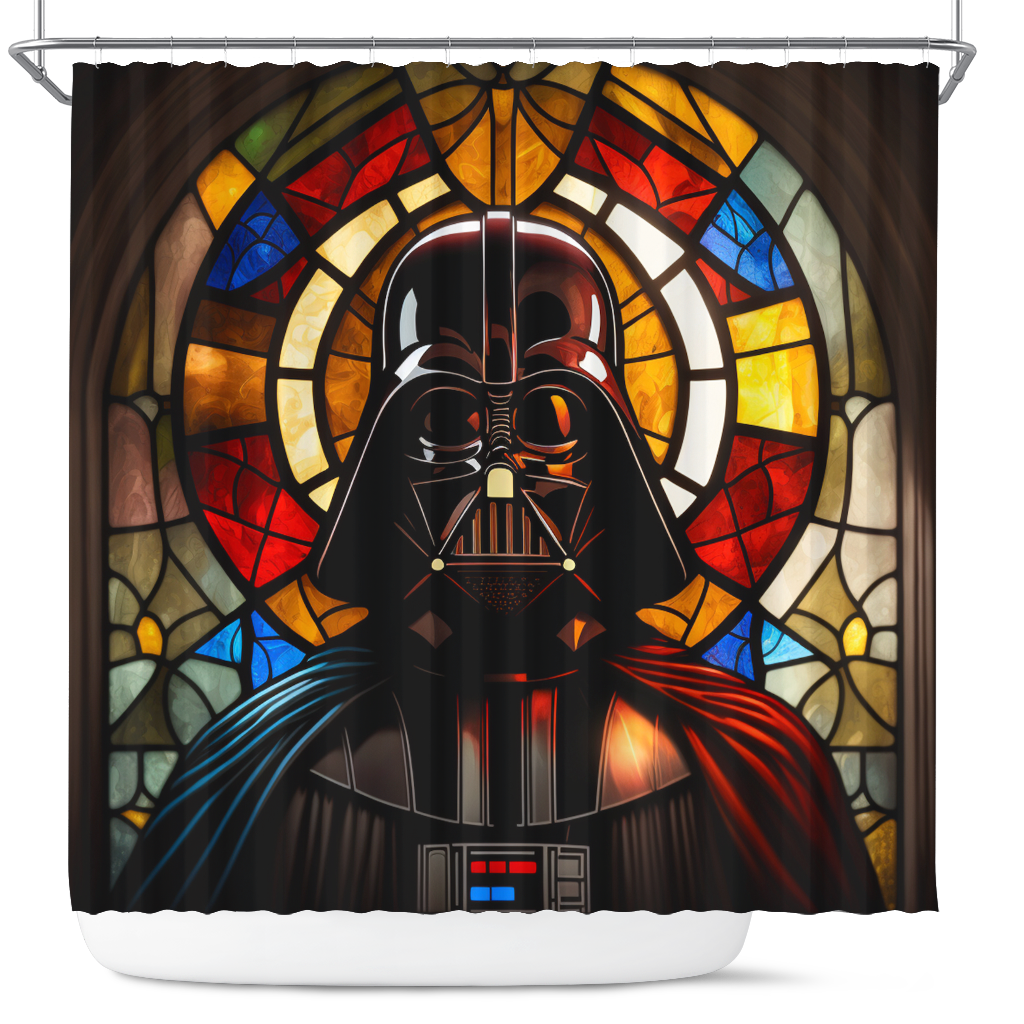Darth Vader Star War Stained Glass Shower Curtain