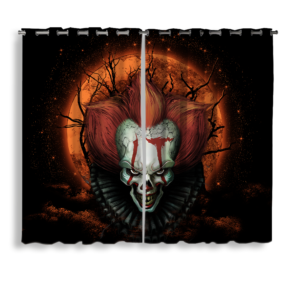 It Horror Movie Moonlight Window Curtain