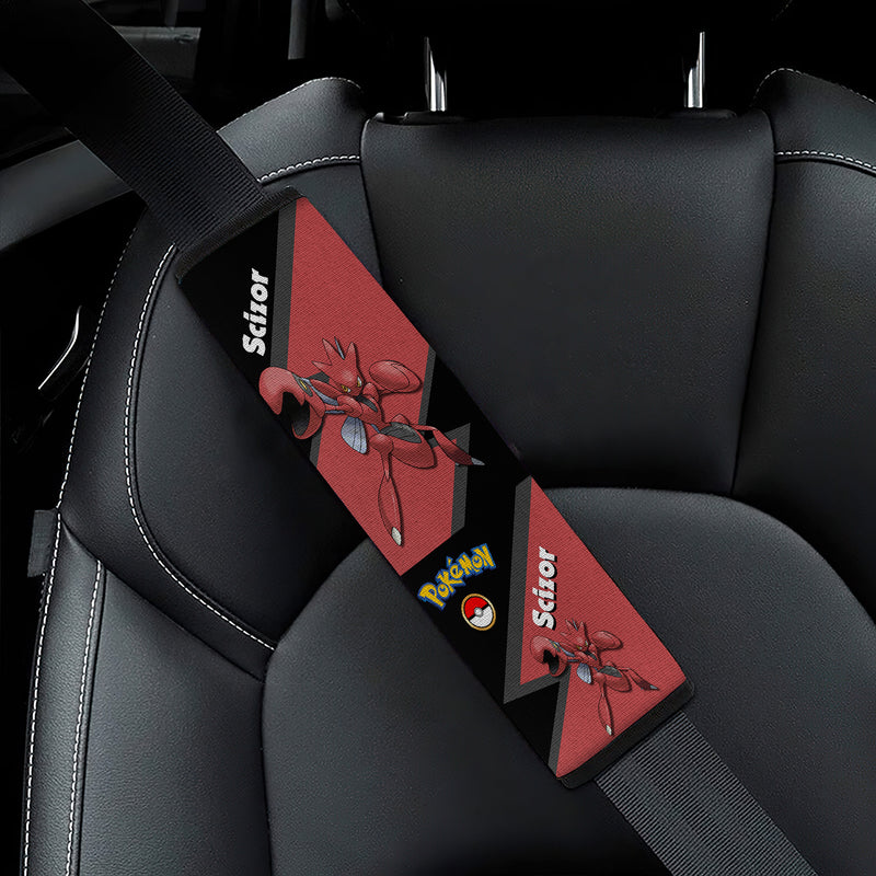 Scizor Pokemon Car Seat Belt Cover Custom Car Accessories