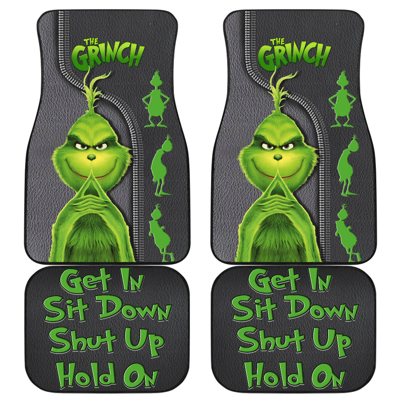 The Grinch Get In Sit Down Hold On Zip Car Floor Mats