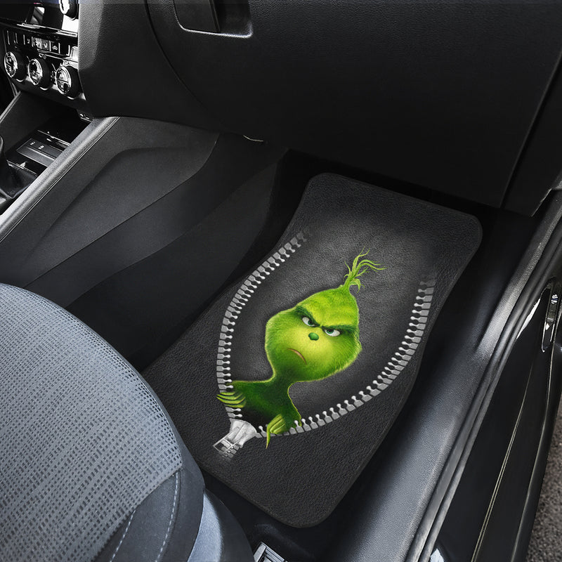 Grinch Get In Sit Down Hold On Zip Car Floor Mats