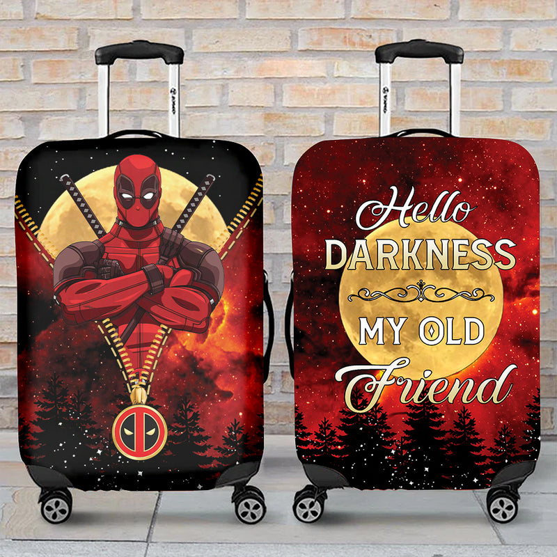 Deadpool Darkness Zipper Luggage Cover Suitcase Protector Nearkii