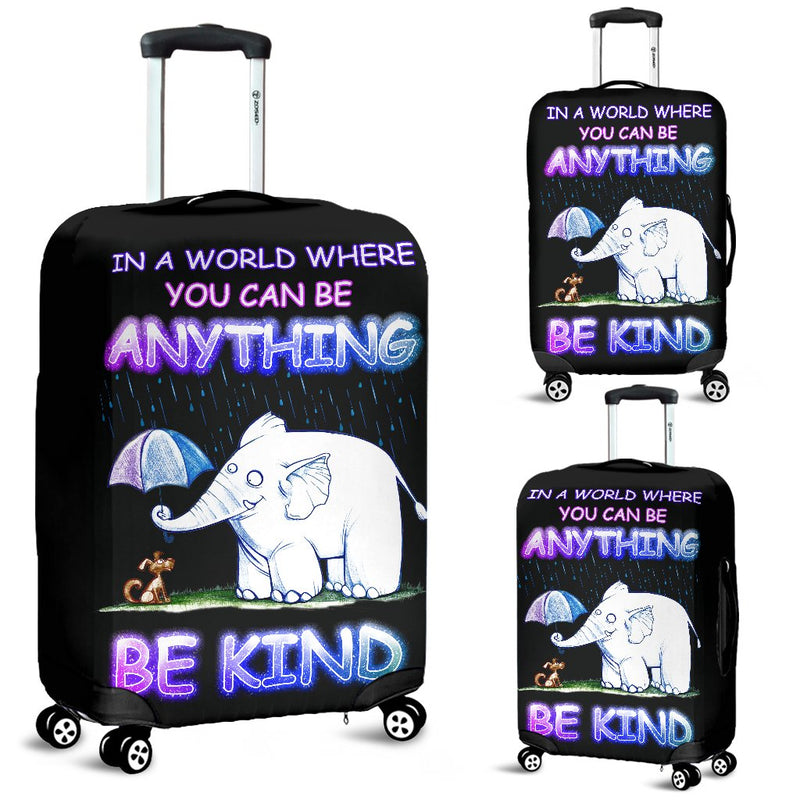 Elephant Be Kind Travel Luggage Cover Suitcase Protector Nearkii