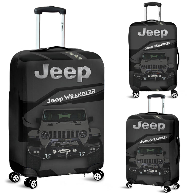 Grey Jeep Luggage Cover Suitcase Protector Nearkii