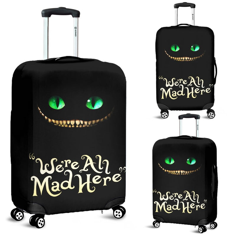 Cheshire Cat Alice In Wonderland Travel Luggage Cover Suitcase Protector Nearkii