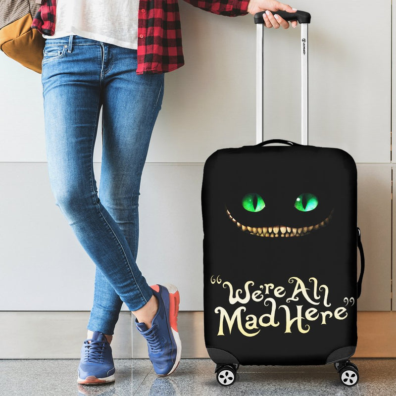 Cheshire Cat Alice In Wonderland Travel Luggage Cover Suitcase Protector Nearkii