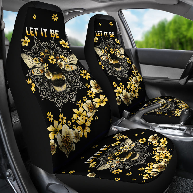 Best Let It Bee Honey Bee Premium Custom Car Seat Covers Decor Protector Nearkii