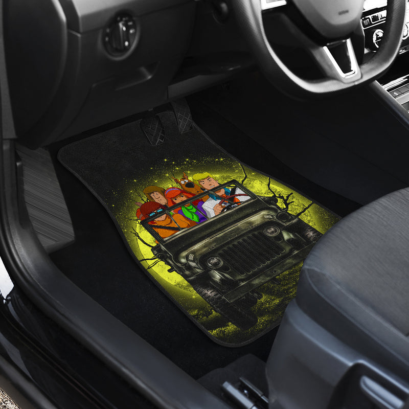 Scooby Doo Funny Drive Jeep Moonlight Halloween Car Floor Mats Car Accessories