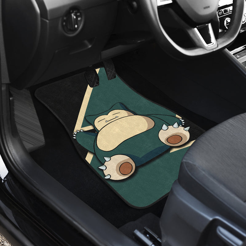 Snorlax Car Floor Mats Custom Anime Pokemon Car Interior Accessories Nearkii