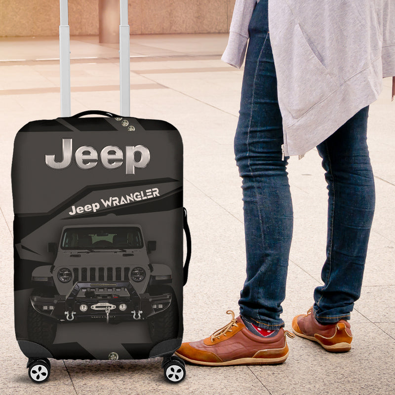 Grey Jeep Luggage Cover Suitcase Protector Nearkii