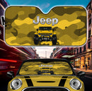 Jeep Camo Yellow Color Car Auto Sunshades