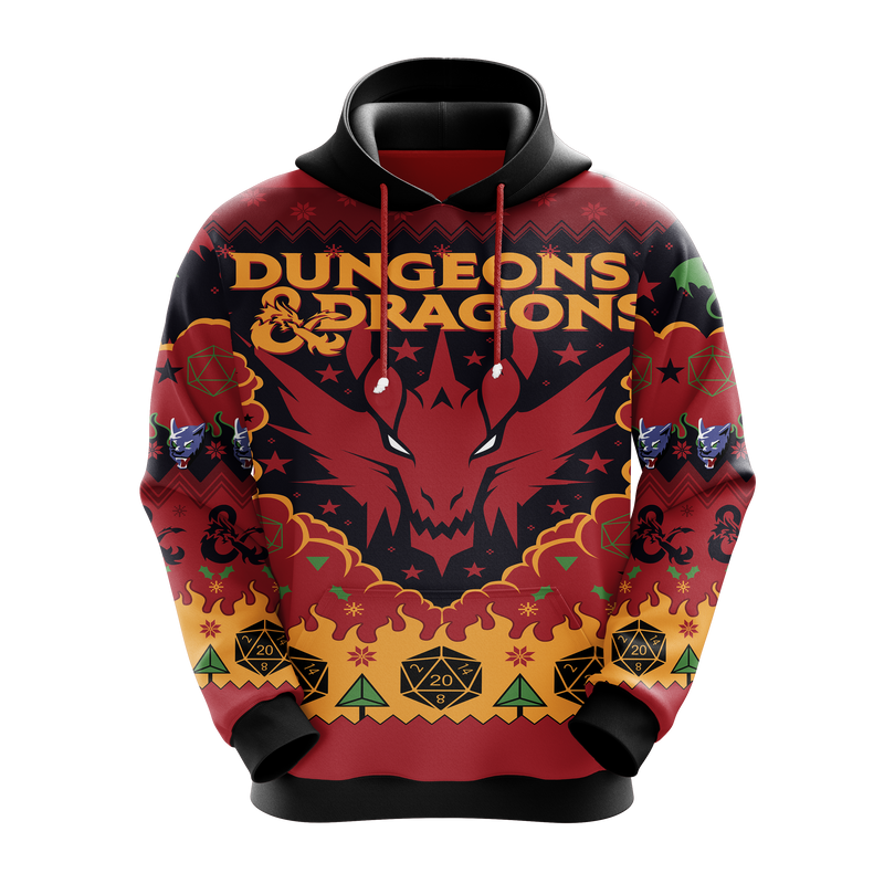 Dungeons & Dragons Christmas Hoodie Amazing Gift Idea Christmas Gift