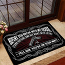 Before You Break Into My House Doormat Home Decor