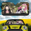 Demon Slayer Nezuko And Kanroji Car Auto Sunshades