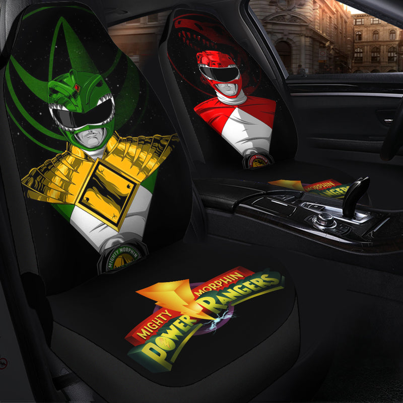 Red And Green Mighty Morphin Power Ranger Premium Custom Car Seat Covers Decor Protectors