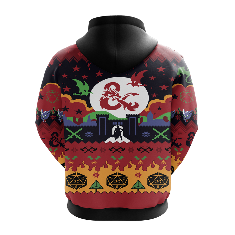 Dungeons & Dragons Christmas Hoodie Amazing Gift Idea Christmas Gift