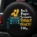 Rock Paper Scissors Cute Duck Car Spare Tire Cover