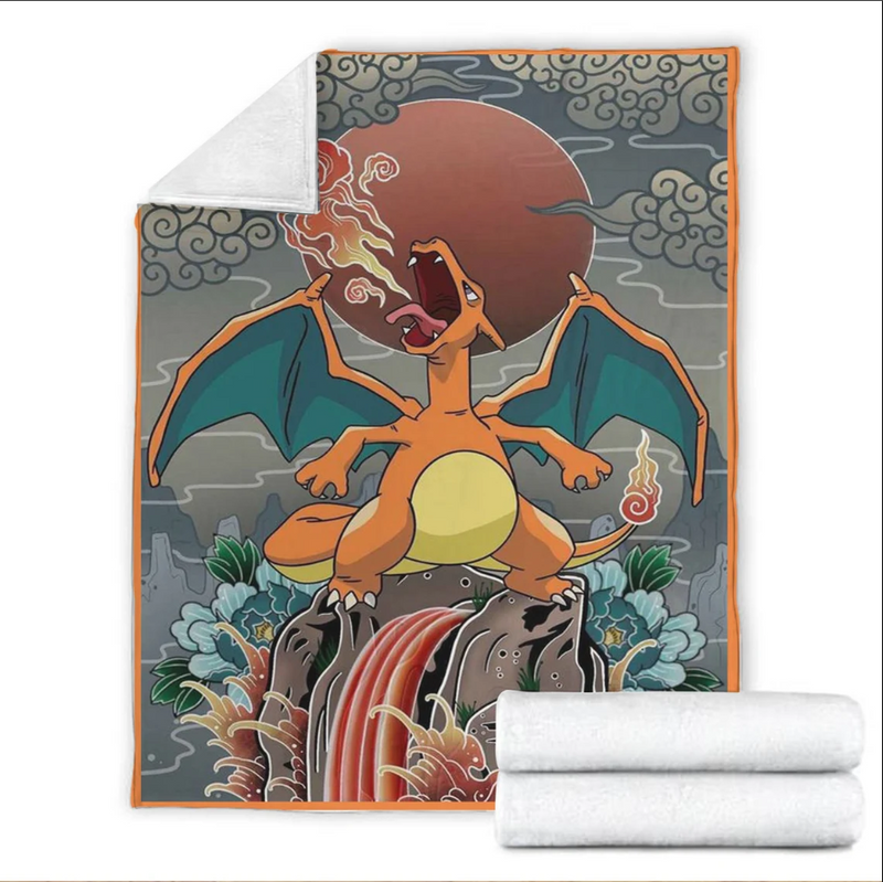 Pokemon Charizard Premium Blanket