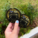 Stitch And Baby Yoda Ride Jeep Moonlight Halloween Funny Car Coasters Auto Cup Holder