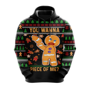 Gingerbread Man You Wanna Piece Of Me Christmas Hoodie Amazing Gift Idea Christmas Gift
