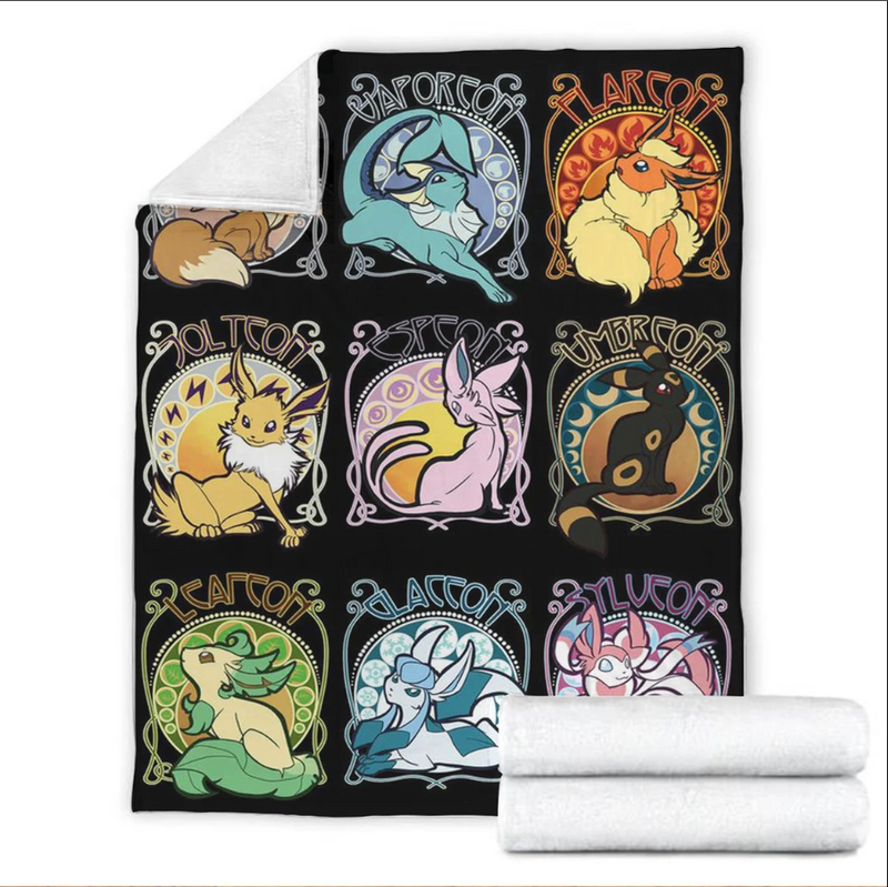 Pokemon Eevee Evolution Premium Blanket