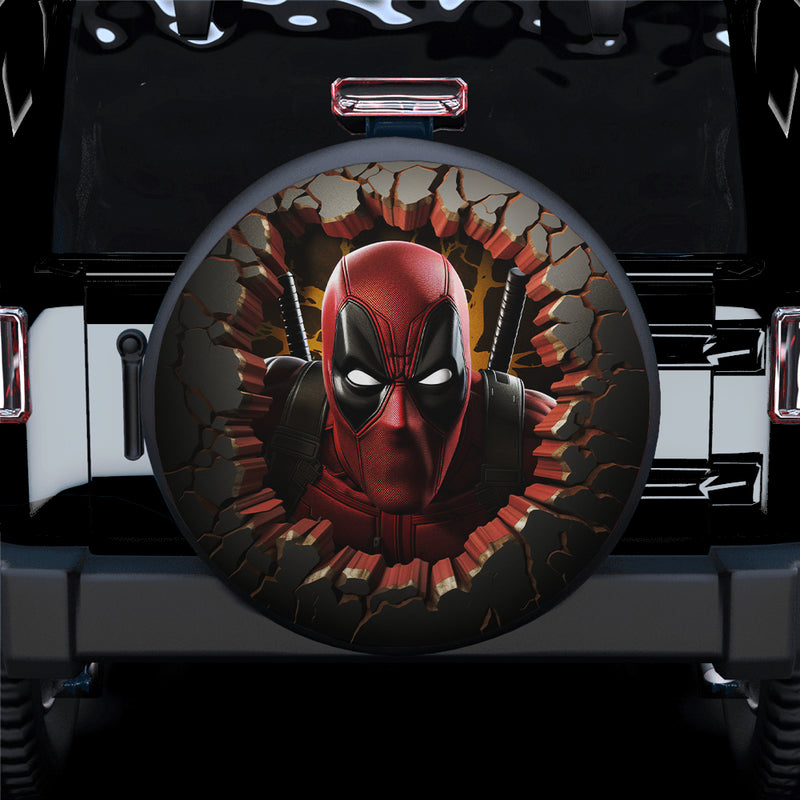 3D Deadpool Car Spare Tire Cover