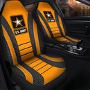 US ARMY Orange Premium Custom Car Seat Covers Decor Protectors