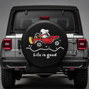 Life Is Good Snoopy Ride Jeep Car Spare Tire Cover