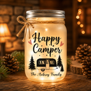 Personalized Happy Camper Mason Jar Light