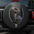 Cute Blue Velociraptor Jurassic World Dinousaur Car Spare Tire Cover
