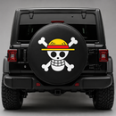 Straw Hat Pirates Flag Custom One Piece Anime Car Spare Tire