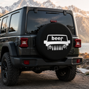 Beer Jeep Car Spare Tire Cover