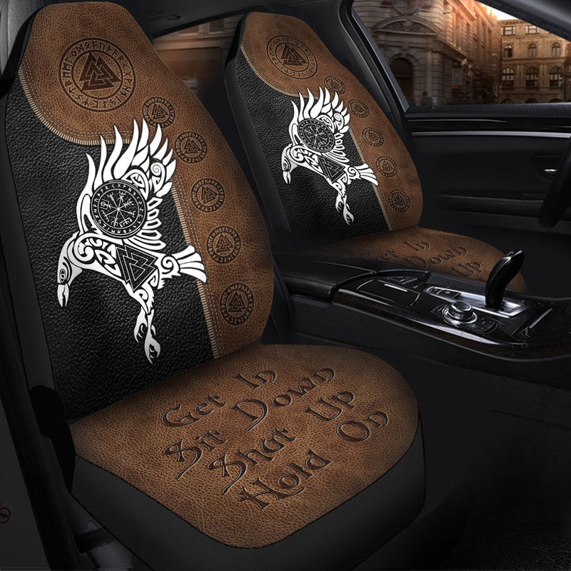 Get In Sit Down Norse Mythology Premium Custom Car Seat Covers Decor Protectors