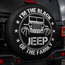 I Am The Black Jeep Of The Family Car Spare Tire Cover