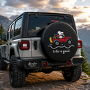 Life Is Good Snoopy Ride Jeep Car Spare Tire Cover