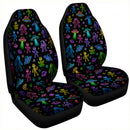 Alien Line Pattern Custom Car Seat Covers Decor Protectors