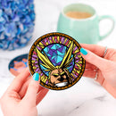 All Might My Hero Academia Stained Glass Drink Coasters