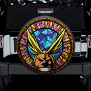 All Might My Hero Academia Stained Glass Car Spare Tire Cover