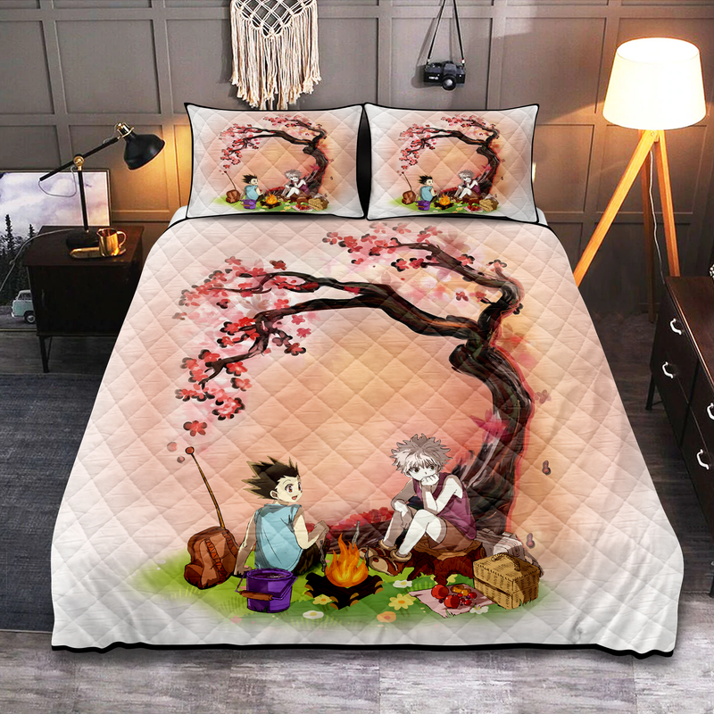 Anime Hunter X Hunter Cherry Blossom Quilt Bed Sets