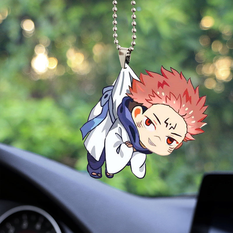 Anime Jujutsu Kaisen Sukuna Car Ornament Custom Car Accessories Decorations