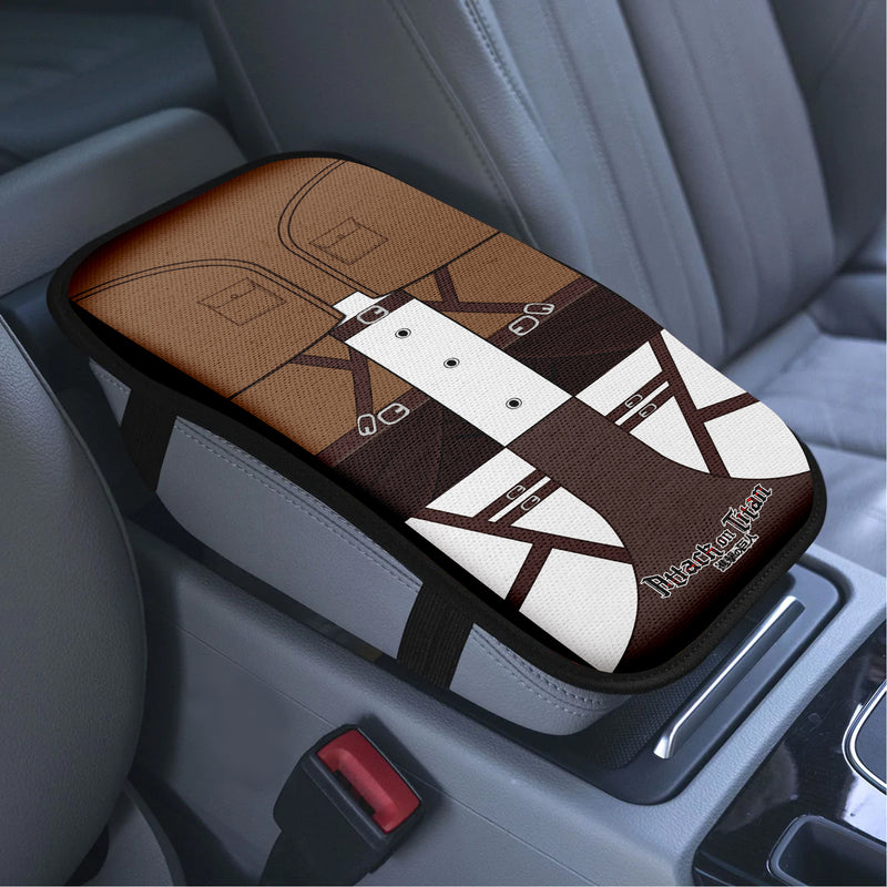 Anime Attack on Titan Uniform Custom Armrest Center Console Cover Car Accessories