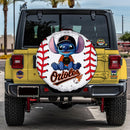 Baltimore Orioles Car Spare Tire Cover With Camera Hole