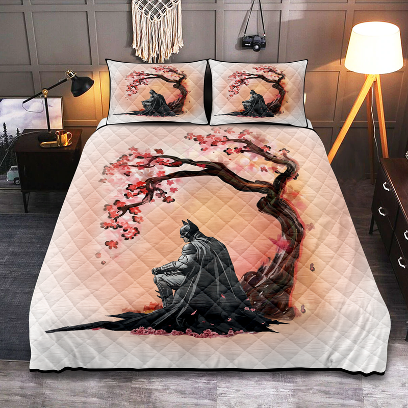 Batman Cherry Blossom Quilt Bed Sets