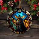 Batman Stained Glass Mica Ornament Perfect Gift For Holiday