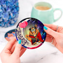 Beauty And The Beast Love You To The Moon Galaxy Ceramic Drink Coasters