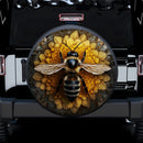 Honey Bee 3D Sunflower Car Spare Tire Cover