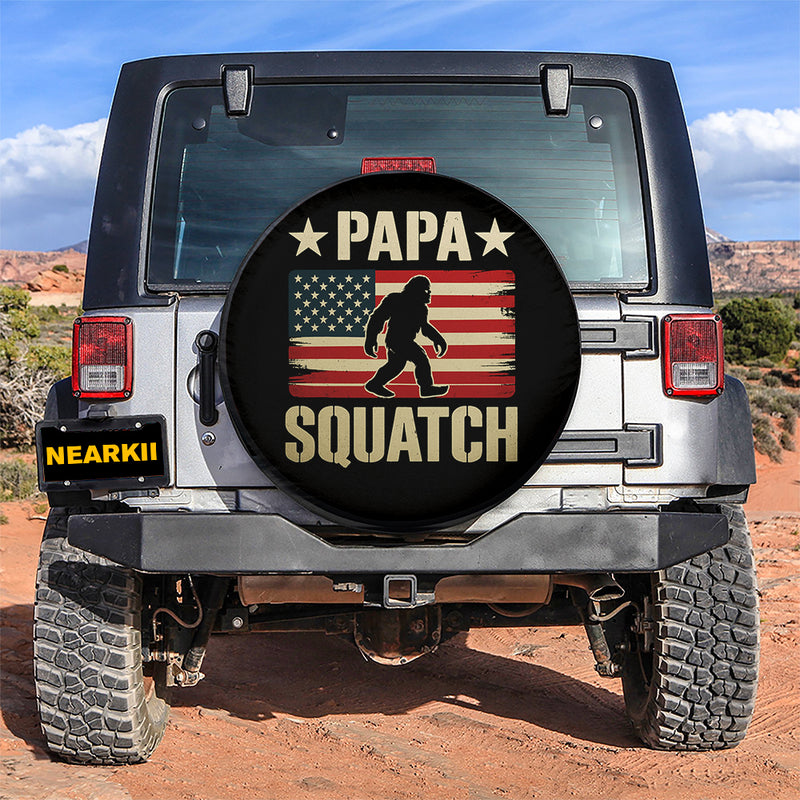 Bigfoot Papa Squatch Jeep Car Spare Tire Cover