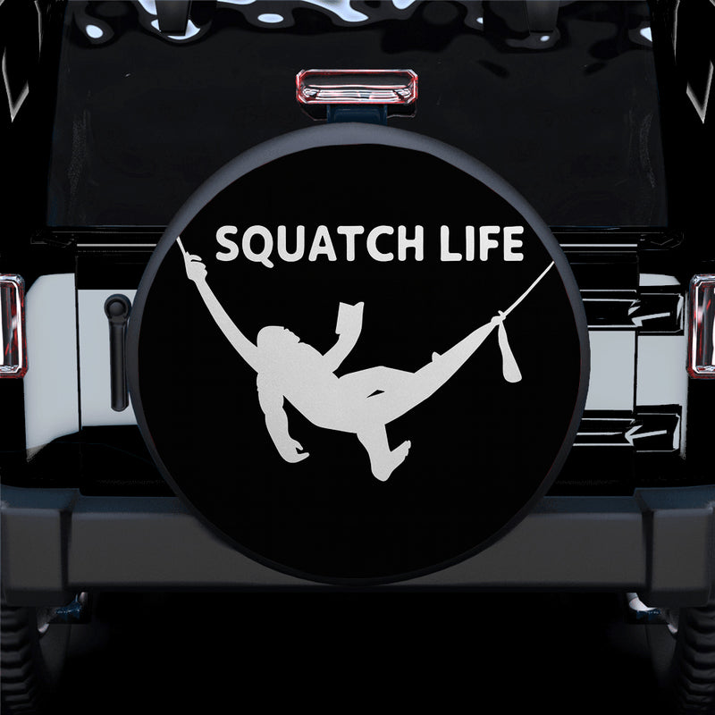 Bigfoot Squatch Life Jeep Car Spare Tire Cover