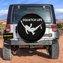 Bigfoot Squatch Life Jeep Car Spare Tire Cover