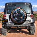 Black Panther Stained Glass Sun Catcher Car Spare Tire Cover